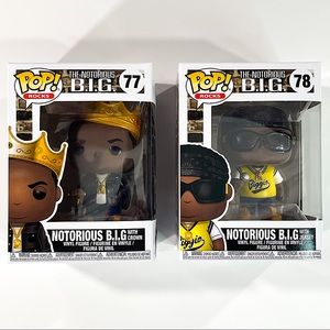 The Notorious B.I.G Funko Pop Bundle #77 #78